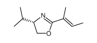 Oxazole, 4,5-dihydro-4-(1-methylethyl)-2-(1-methyl-1-propenyl)-, (E)- (9CI) structure