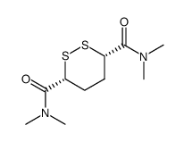 (3R,6S)-N3,N3,N6,N6-tetramethyl-1,2-dithiane-3,6-dicarboxamide Structure