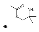 S-(2-amino-2-methylpropyl) ethanethioate,hydrobromide结构式