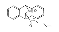 but-3-en-1-yl 9,10-dihydro-9,10-(epithiomethano)anthracene-11-carboxylate 12-oxide结构式