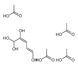 acetic acid,penta-2,4-diene-1,1,2,5-tetrol结构式