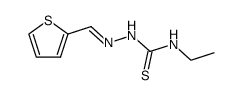 thiophene-2-carbaldehyde-N1-ethyl thiosemicarbazone Structure