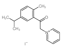 Pyridinium,1-[2-[2-methyl-5-(1-methylethyl)phenyl]-2-oxoethyl]-, iodide (1:1)结构式