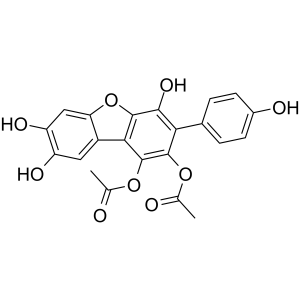 3-(4-羟基苯基)-1,2,4,7,8-二苯并呋喃五醇 1,2-二乙酸酯图片