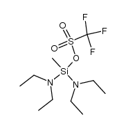 bis(diethylamino)(methyl)silyl trifluoromethanesulfonate结构式