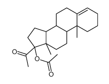 [(8R,9S,10R,13S,14S,17R)-17-acetyl-10,13-dimethyl-1,2,3,6,7,8,9,11,12,14,15,16-dodecahydrocyclopenta[a]phenanthren-17-yl] acetate结构式