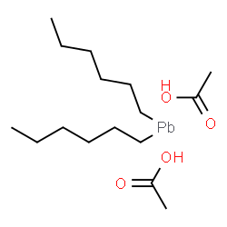 Lead, dihexyl-, diacetate结构式