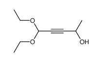 5,5-diethoxy-pent-3-yn-2-ol Structure