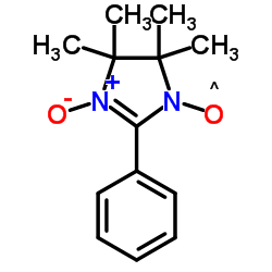 3-氧代-2-苯基-4,4,5,5-四甲基咪唑啉-1-氧结构式