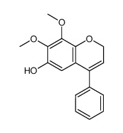 7,8-Dimethoxy-4-phenyl-2H-1-benzopyran-6-ol Structure