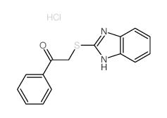 2-(1H-benzoimidazol-2-ylsulfanyl)-1-phenyl-ethanone结构式