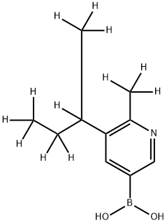 [6-Methyl-5-(sec-butyl)-d12]-pyridine-3-boronic acid structure