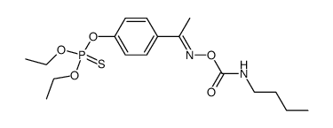 phosphorothioic acid,o-[4-[1-[[[(butylamino)carbonyl]oxy]imino]ethyl]phenyl] o,o-diethyl ester结构式