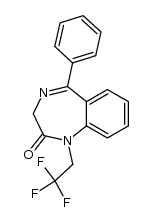 2,3-dihydro-2-oxo-5-phenyl-1-(2,2,2-trifluoroethyl)-1H-benzo[e][1,4]diazepine Structure