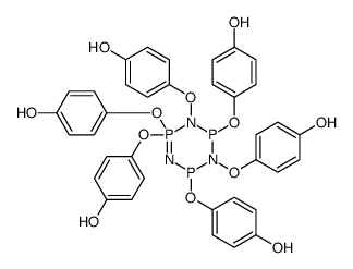 4-[[2,3,4,4,6-pentakis(4-hydroxyphenoxy)-1,3,5-triaza-2,4λ5,6-triphosphacyclohex-4-en-1-yl]oxy]phenol Structure