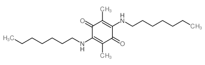 2,5-Cyclohexadiene-1,4-dione,2,5-bis(heptylamino)-3,6-dimethyl-结构式