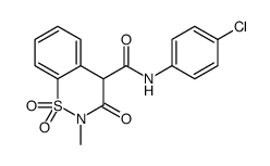 N-(4-Chlorophenyl)-2-methyl-3-oxo-3,4-dihydro-2H-1,2-benzothiazin e-4-carboxamide 1,1-dioxide Structure