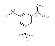 3,5-二(三氟甲基)苯基二甲基硅烷结构式