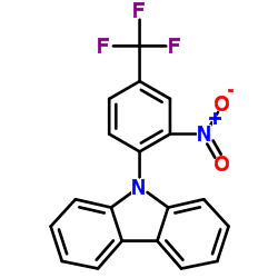 9-[2-Nitro-4-(trifluoromethyl)phenyl]-9H-carbazole结构式