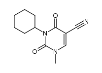 5-cyano-3-cyclohexyl-1-methyluracil Structure