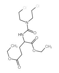 diethyl 2-[bis(2-chloroethyl)carbamoylamino]pentanedioate Structure