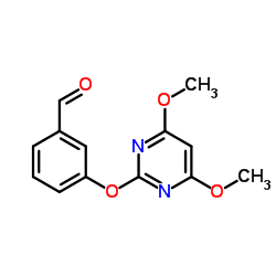 3-[(4,6-Dimethoxy-2-pyrimidinyl)oxy]benzaldehyde Structure