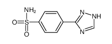 4-(1H-1,2,4-triazol-5-yl)benzenesulfonamide结构式