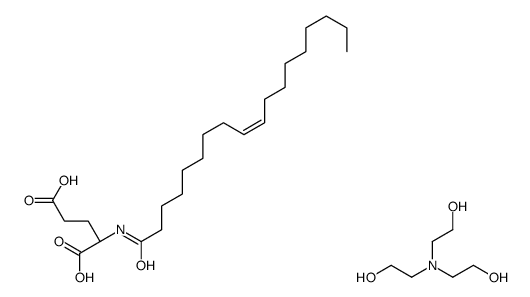 2-[bis(2-hydroxyethyl)amino]ethanol,(2S)-2-[[(Z)-octadec-9-enoyl]amino]pentanedioic acid结构式