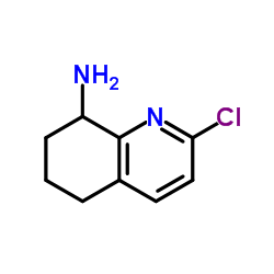 2-Chloro-5,6,7,8-tetrahydro-8-quinolinamine结构式