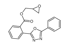 oxiran-2-ylmethyl 2-(5-phenyl-1,3,4-oxadiazol-2-yl)benzoate Structure