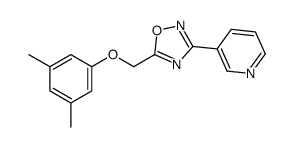 5-[(3,5-dimethylphenoxy)methyl]-3-pyridin-3-yl-1,2,4-oxadiazole Structure