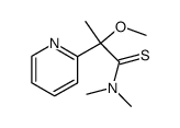 2-Methoxy-N,N-dimethyl-2-(2-pyridyl)thiopropanamid结构式