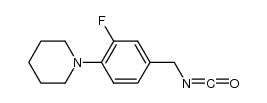 1-[2-fluoro-4-(isocyanatomethyl)phenyl]piperidine Structure