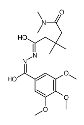 N,N,3,3-tetramethyl-5-oxo-5-[2-(3,4,5-trimethoxybenzoyl)hydrazinyl]pentanamide结构式