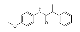 N-(4-methoxyphenyl)-2-phenylpropanamide结构式