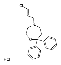 4-((E)-3-Chloro-allyl)-7,7-diphenyl-[1,4]oxazepane; hydrochloride结构式