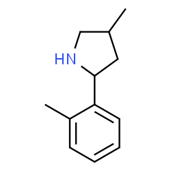 Pyrrolidine, 4-methyl-2-(2-methylphenyl)- (9CI) Structure