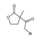 2(3H)-Furanone, 3-(bromoacetyl)dihydro-3-methyl- (9CI) Structure