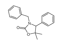 3-benzyl-5,5-dimethyl-4-phenyl-1,3-oxazolidin-2-one Structure