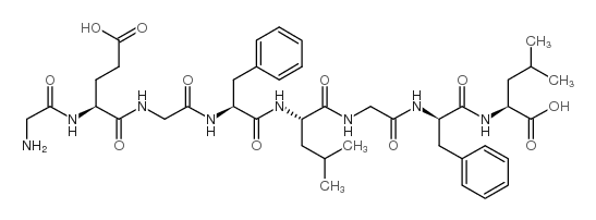 H-Gly-Glu-Gly-Phe-Leu-Gly-D-Phe-Leu-OH structure