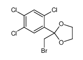 2-(bromomethyl)-2-(2,4,5-trichlorophenyl)-1,3-dioxolane Structure