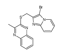 2-[(3-bromoimidazo[1,2-a]pyridin-2-yl)methylsulfanyl]-3-methylquinoxaline Structure