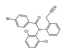 4-Bromo-N-(2-cyanomethyl-phenyl)-N-(2,6-dichloro-phenyl)-benzamide Structure