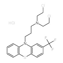 10H-Phenothiazine-10-propanamine,N,N-bis(2-chloroethyl)-2-(trifluoromethyl)-, hydrochloride (1:1) picture