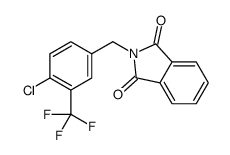 2-[[4-chloro-3-(trifluoromethyl)phenyl]methyl]isoindole-1,3-dione Structure