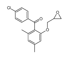 (4-chlorophenyl)-[2,4-dimethyl-6-(oxiran-2-ylmethoxy)phenyl]methanone Structure