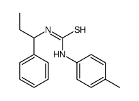 1-(4-methylphenyl)-3-(1-phenylpropyl)thiourea结构式