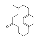 4-methyl-4-aza-1(1,4)-benzena-cycloundecaphan-7-one结构式