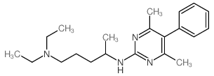 1,4-Pentanediamine,N4-(4,6-dimethyl-5-phenyl-2-pyrimidinyl)-N1,N1-diethyl- Structure