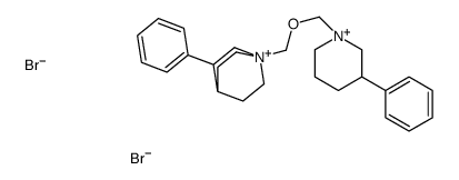 3-phenyl-1-[(3-phenyl-1-azoniabicyclo[2.2.2]octan-1-yl)methoxymethyl]-1-azoniabicyclo[2.2.2]octane,dibromide结构式